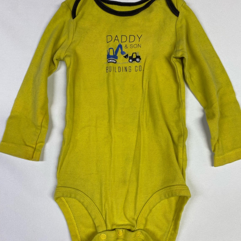 Carter's Yellow & Navy Baby Outfit Bundle Construction Size 18 Months - Picture 5 of 13